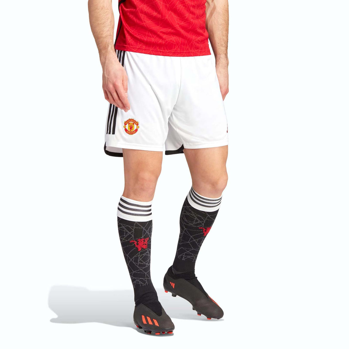 adidas Man Utd 23 Home Short White