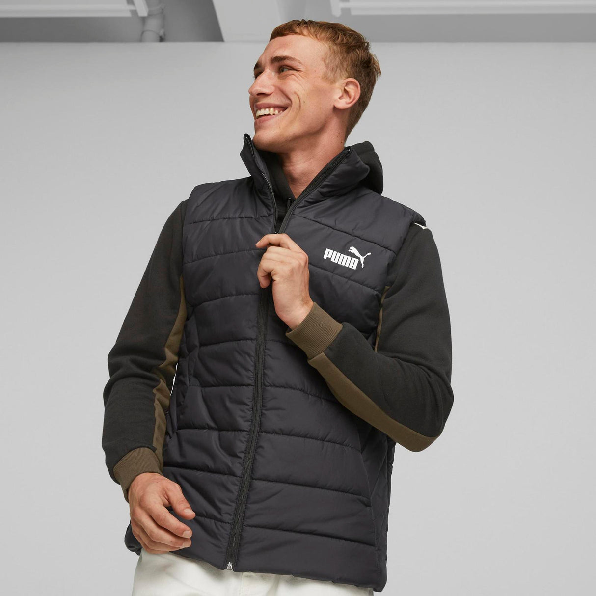 Puma Mens ESS Padded Vest Black