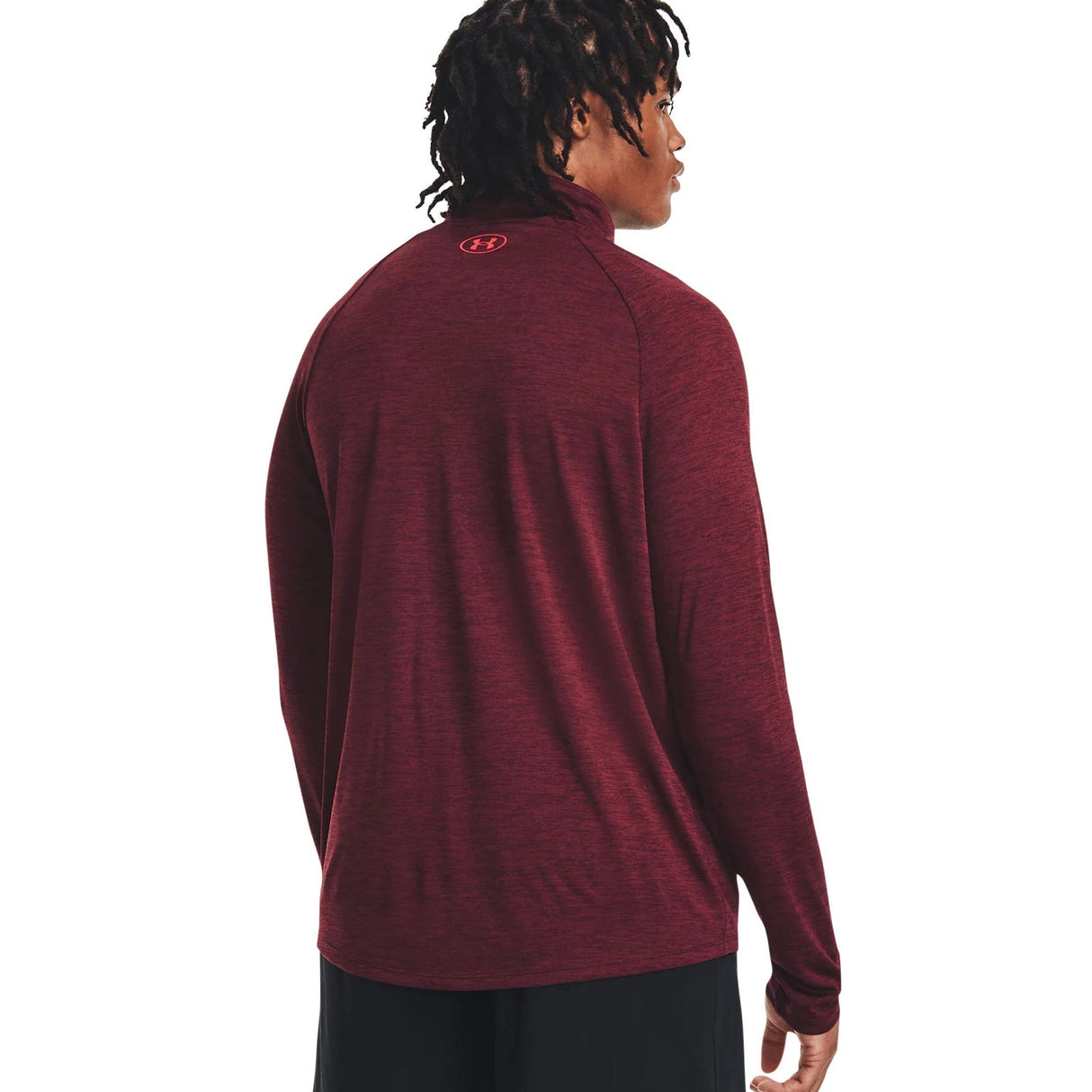UA Mens Tech 2.0 Half Zip Maroon