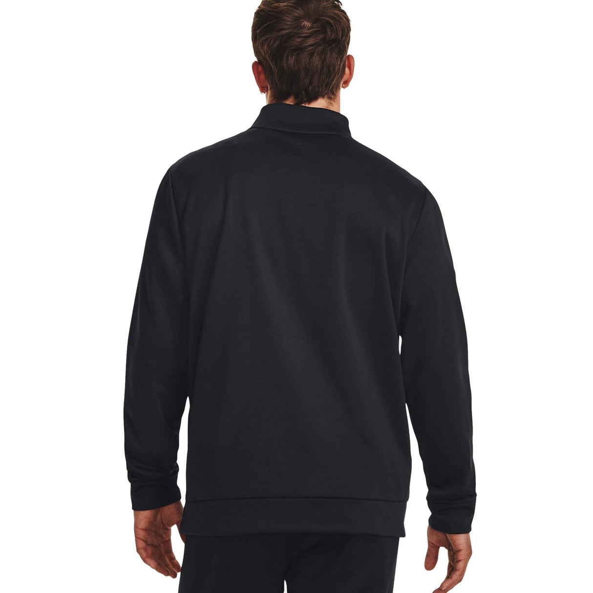 UA Mens Armour Fleece Half Zip Black
