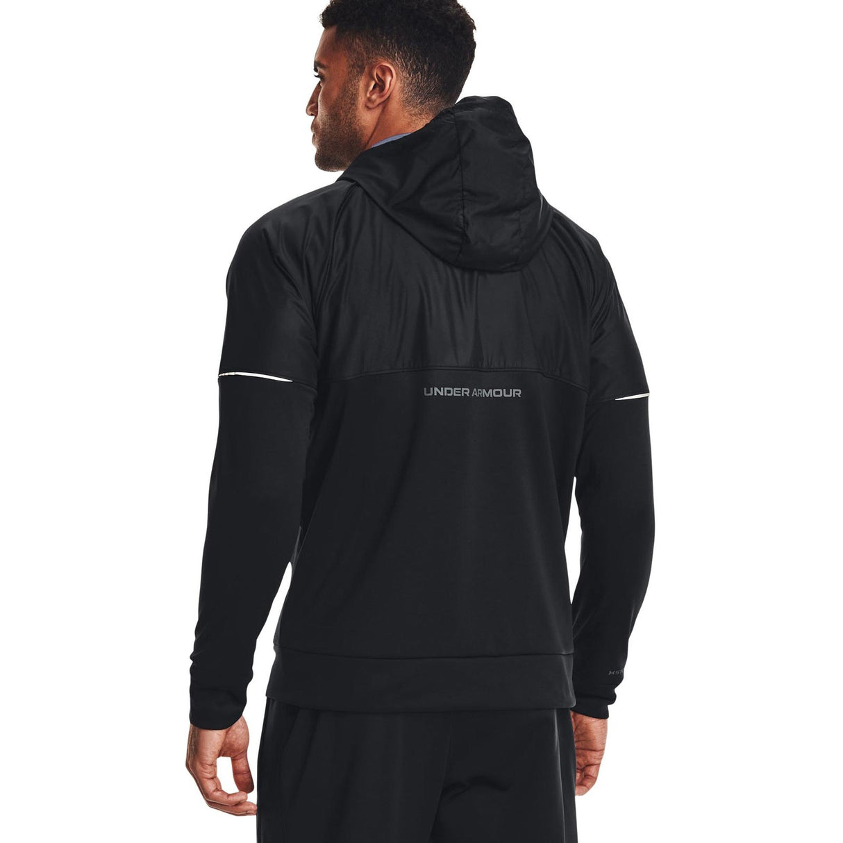 UA Mens AF Storm FZ Hoodie Black