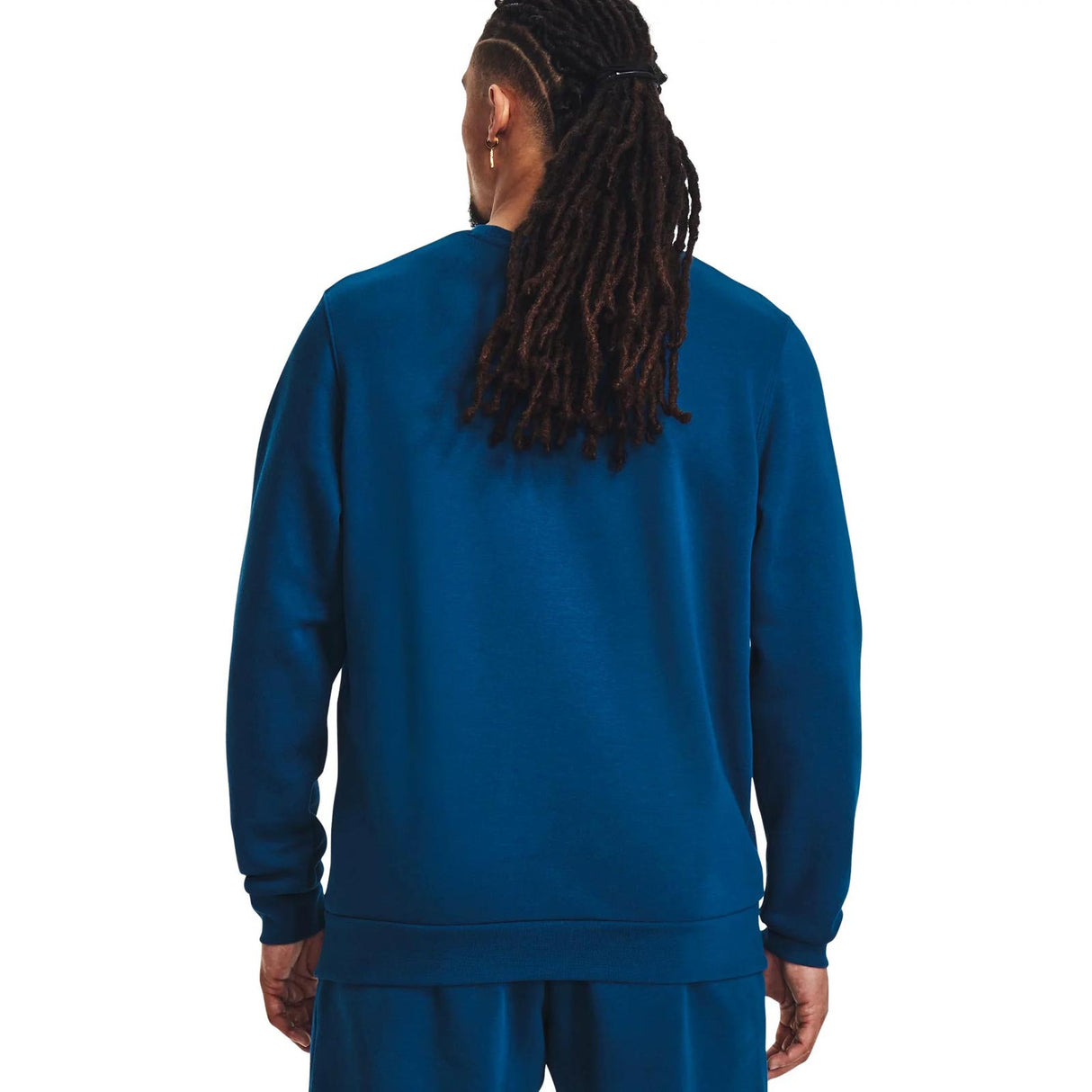 UA Mens Essential Fleece Crew Blue
