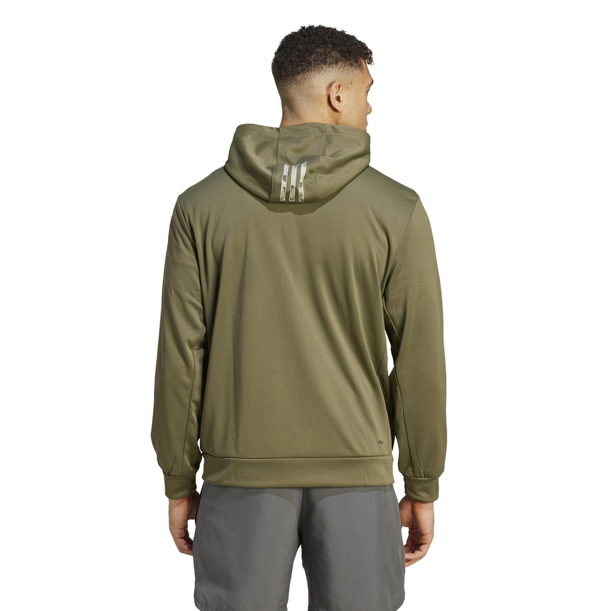 adidas Mens TR ES FZ Hooded Jacket Green