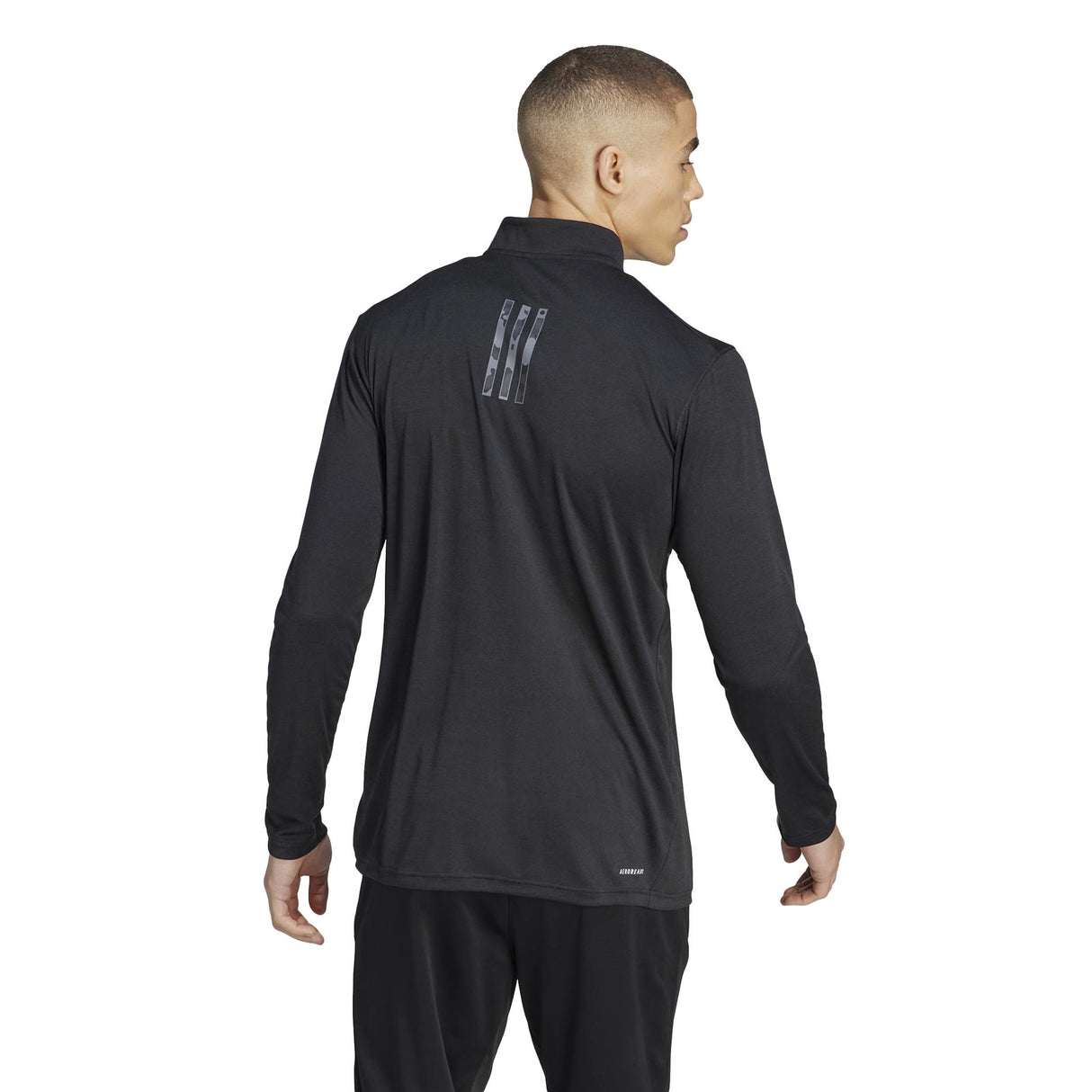 adidas Mens TR ES HZ Top Black