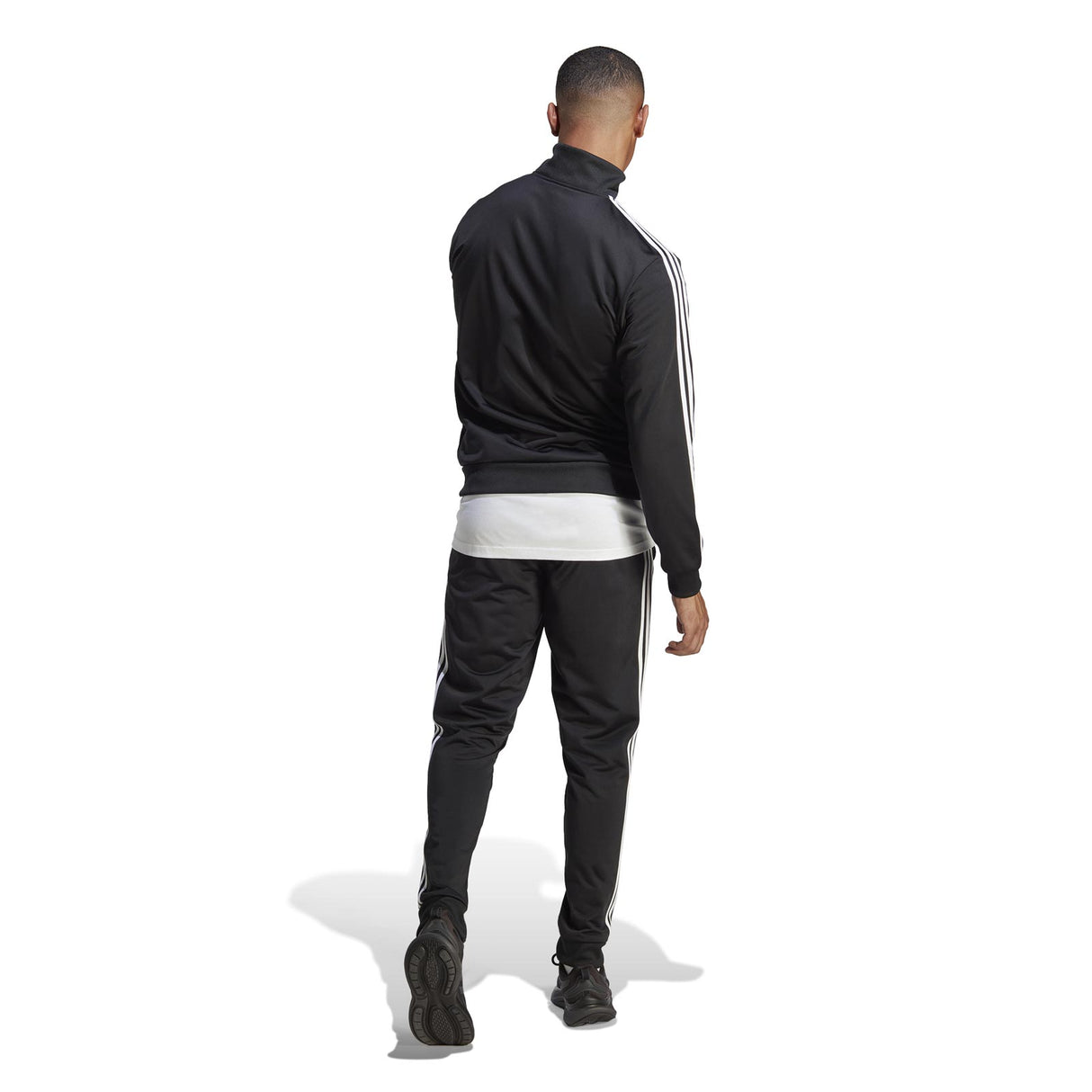 adidas Mens 3S TR TT Tracksuit Black