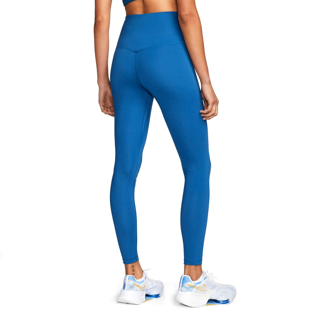 Nike Womens One Dri Fit HR Tight Blue