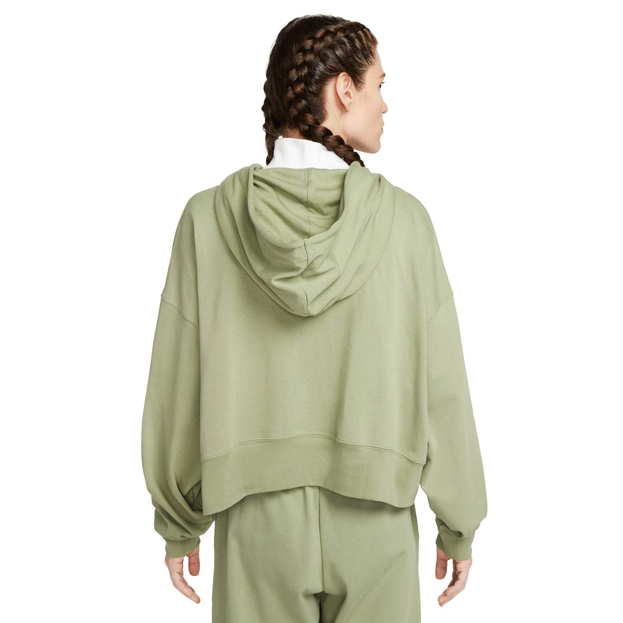 Nike Wmns NSW JRSY OS PO Hoody Green
