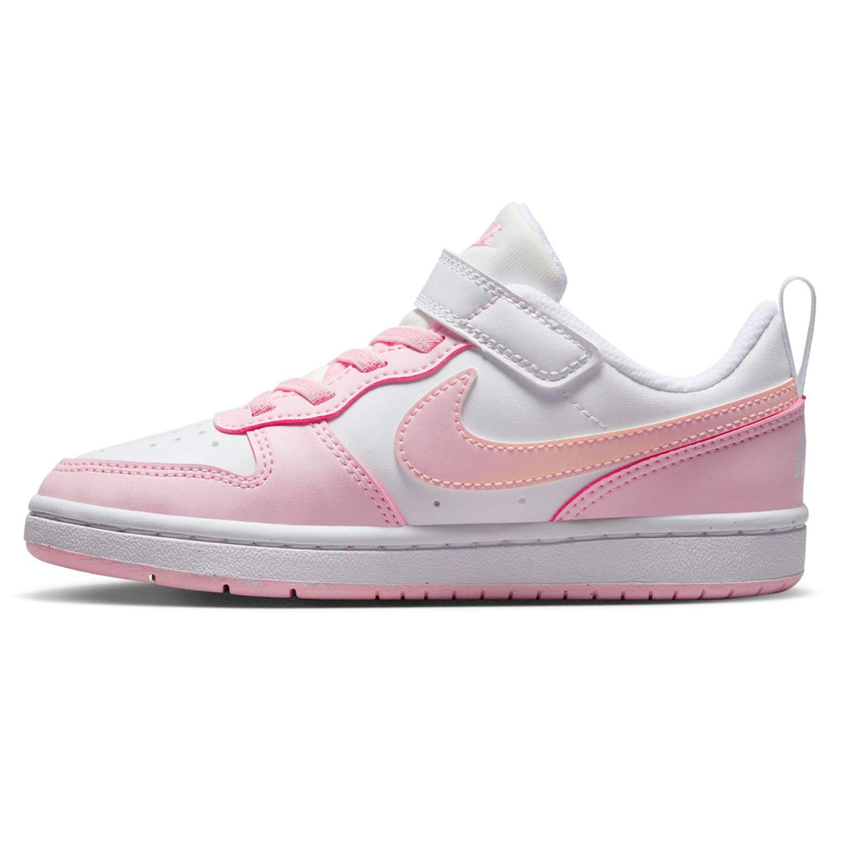Nike Court Borough Jnr Girls White/Pink