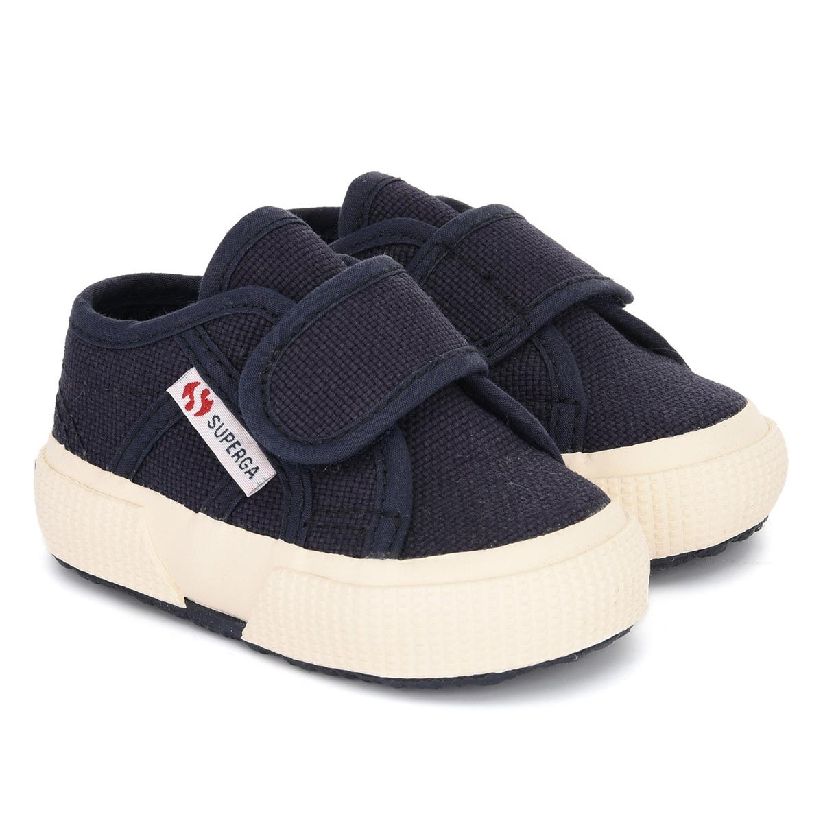 Superga Canvas Sneaker Velcro Kids Nvy