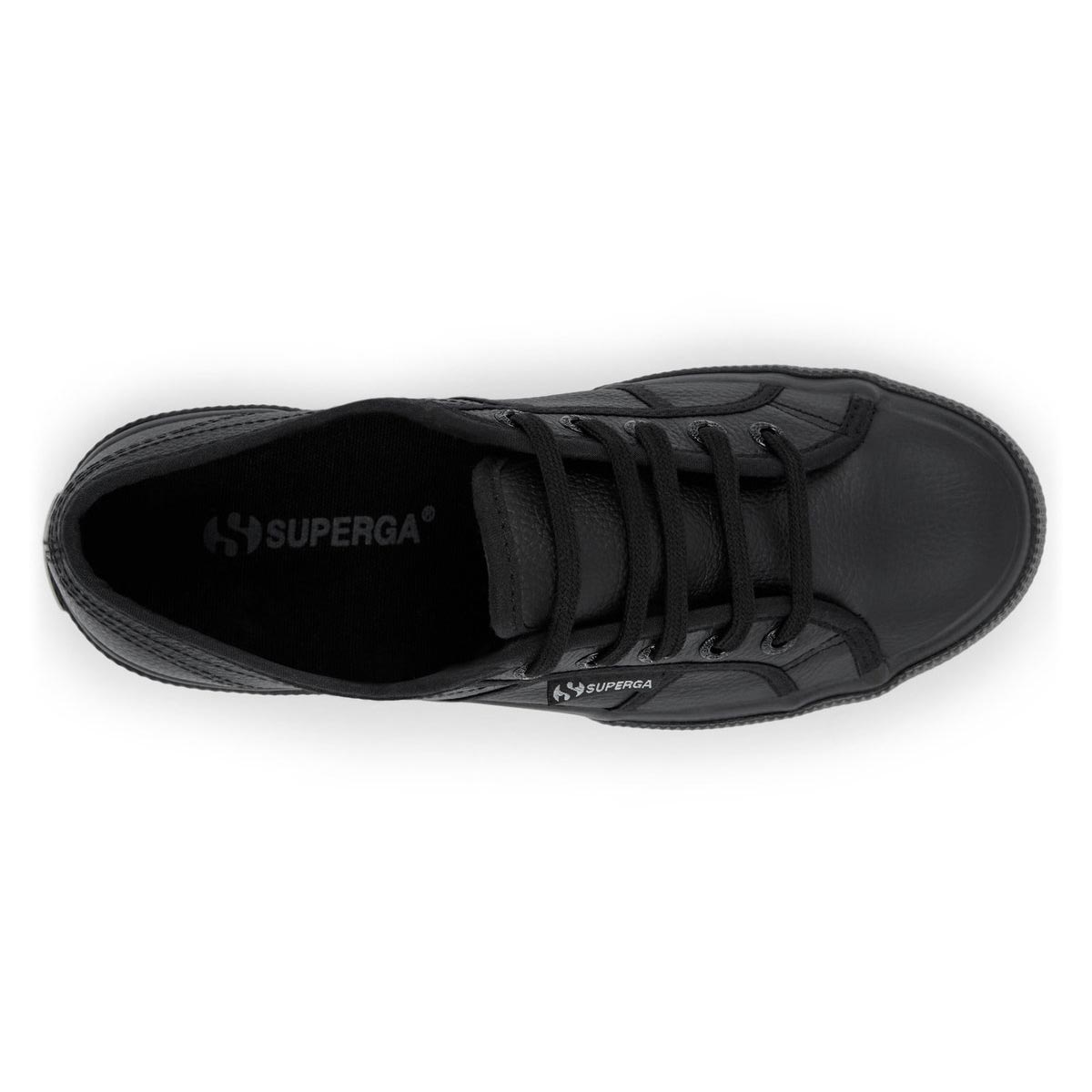 Superga Canvas Sneaker Leather Unisex Bl
