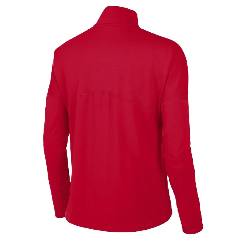 NIKE WMN DRY ELEMENT TOP HZ RED/WHT
