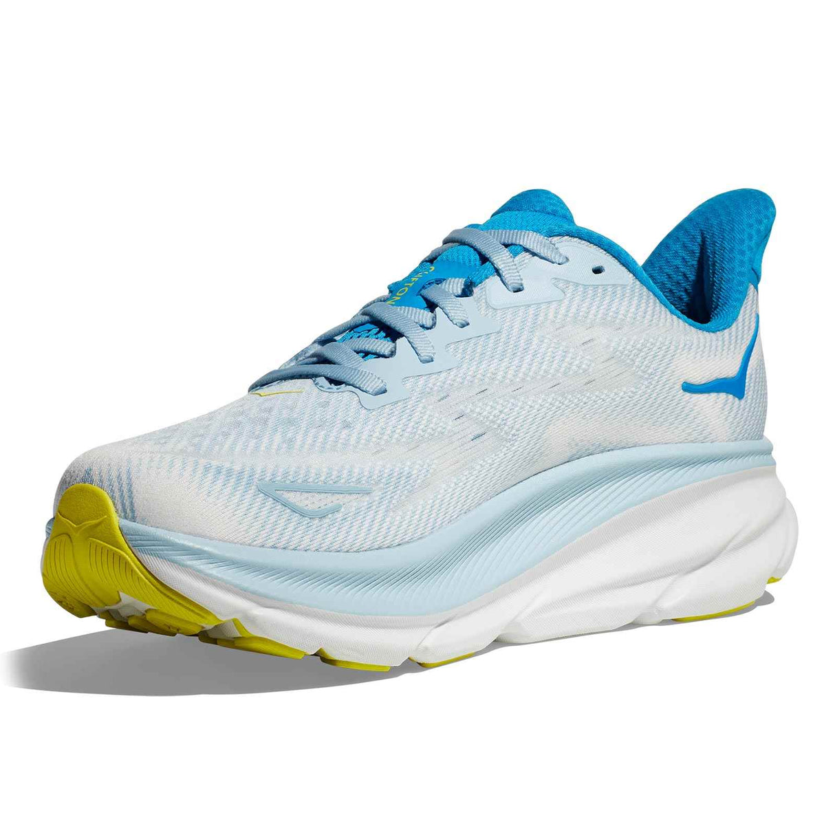 Hoka Clifton 9 Mens White / Blue