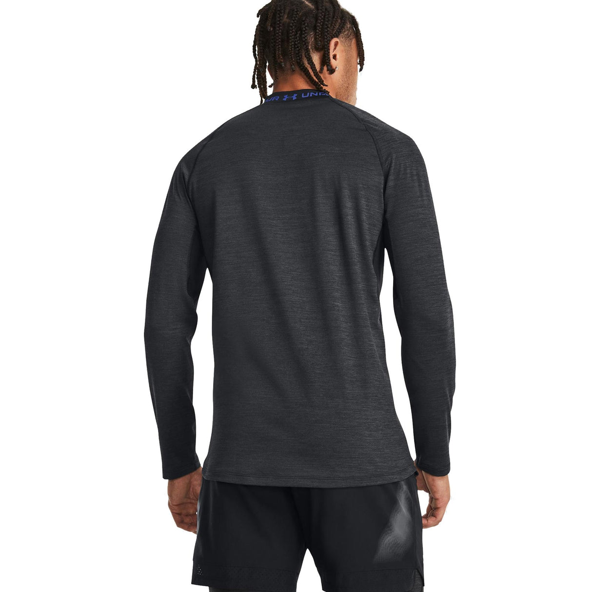 UA Mens CG Armour Twist Mock Grey