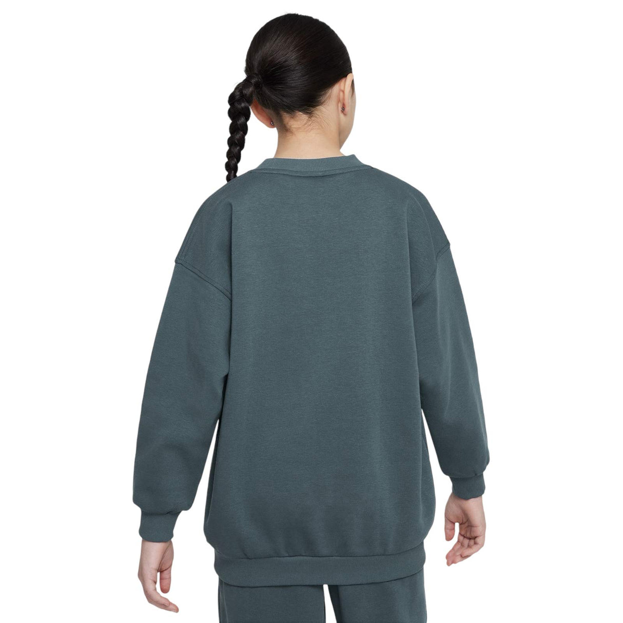 Nike G NSW Club FLC BF Shine LS Crew Grn