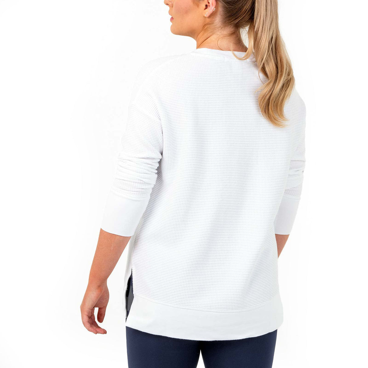 Bodylogic JS Wave Waffle Sweatshirt Wht