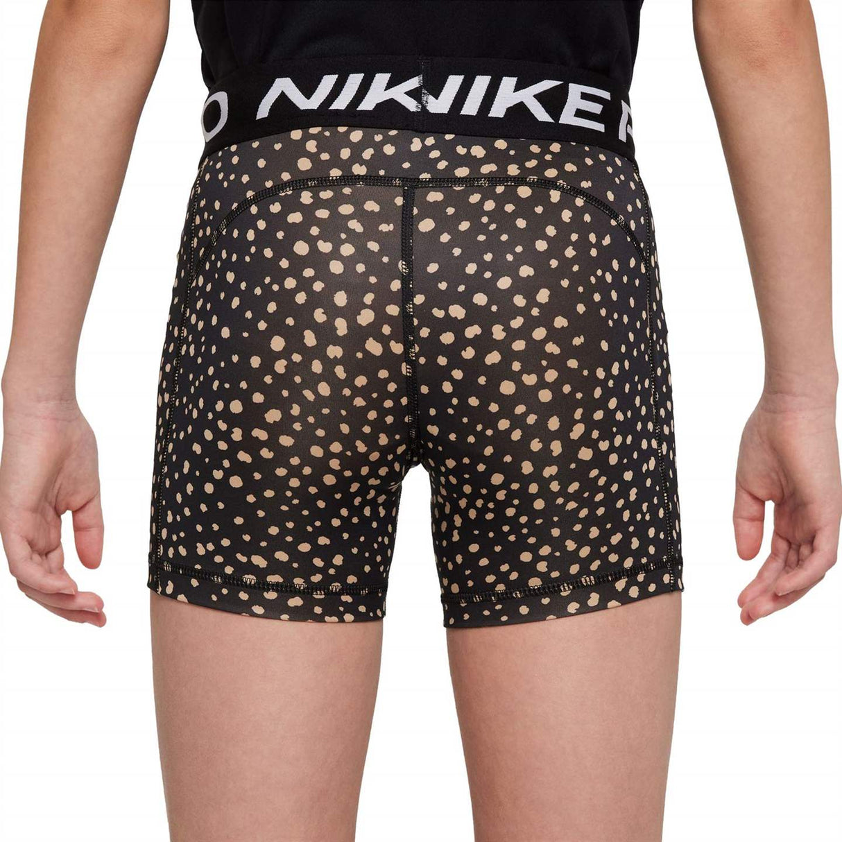 Nike Girls Pro DF 3in Anml Aop Short Blk