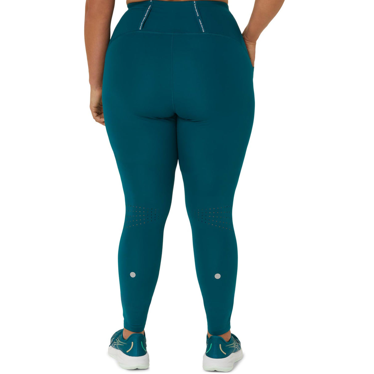 Asics Womens Road High Waist Tight Green