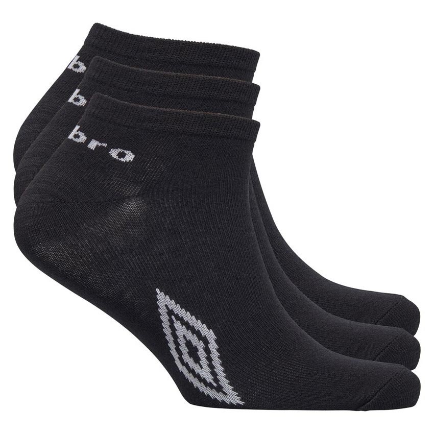 Umbro 3 Pack Trainer Socks Adult Black