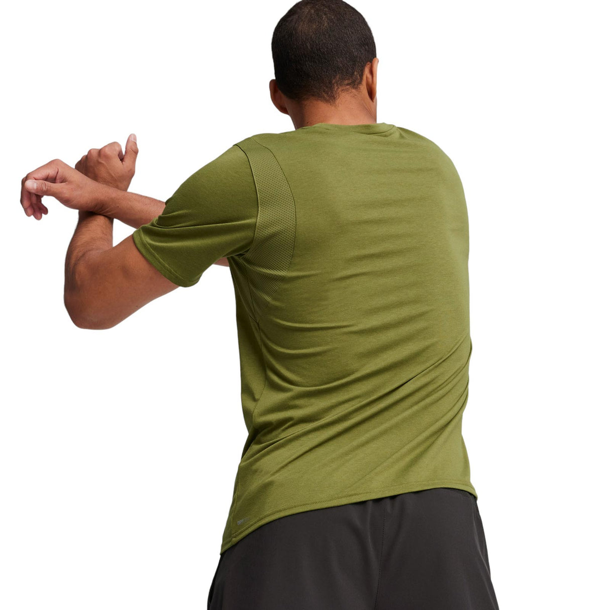 Puma Mens Fit Triblnd Ultrabrthe Tee Grn