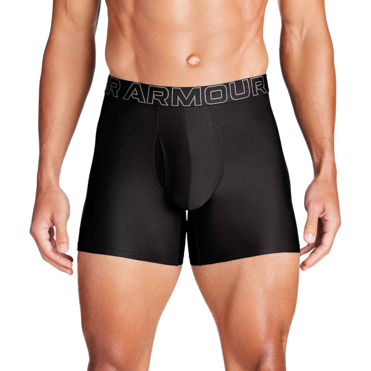 UA Performance Tech 6in Boxer 3Pk Black