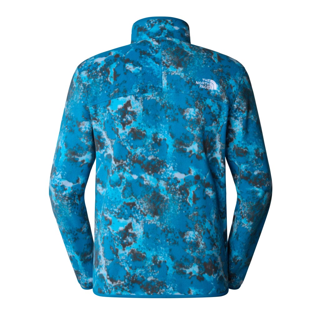 The North Face Mens Glacier Prntd QZ Blu