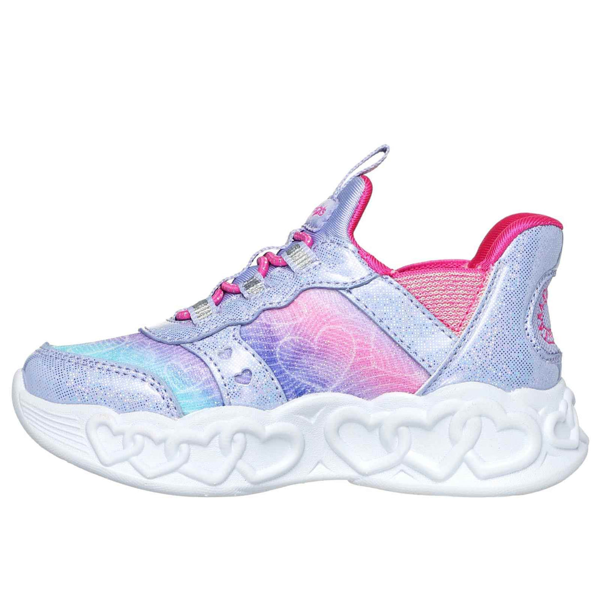 Skechers Slip Ins Heart Lights G Purple