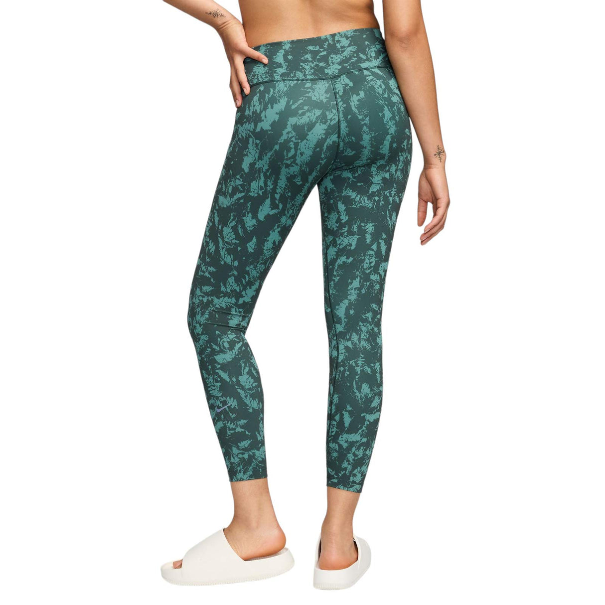 Nike One Wmns DF HR 7/8 AOP Tights Green