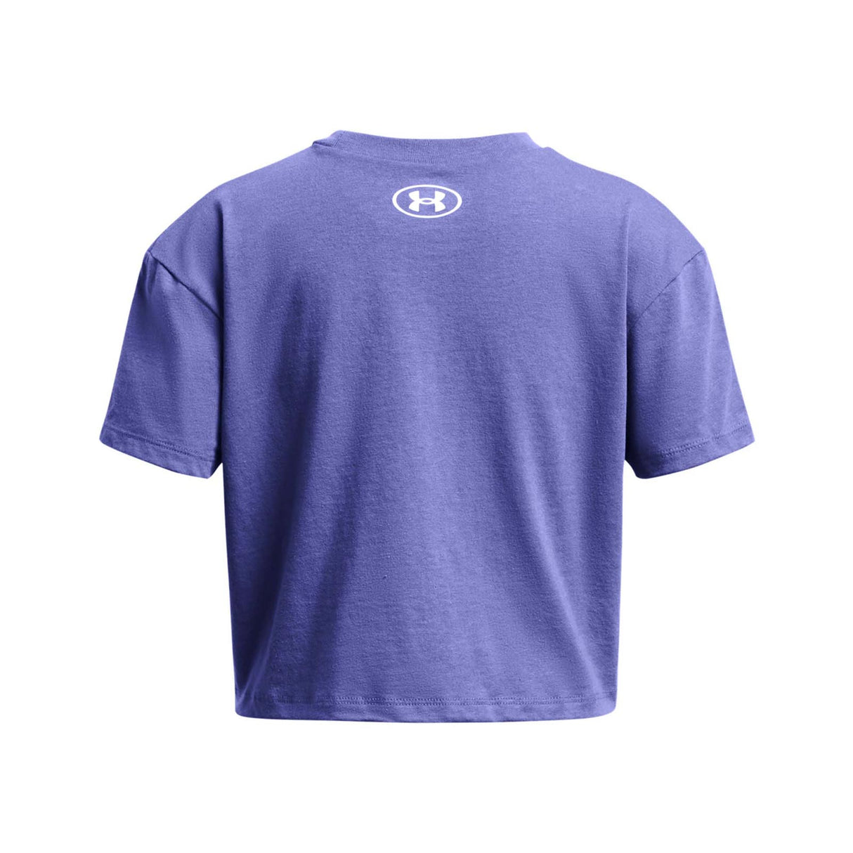 UA Girls Crop Sportstyle Logo SS Tee Pur