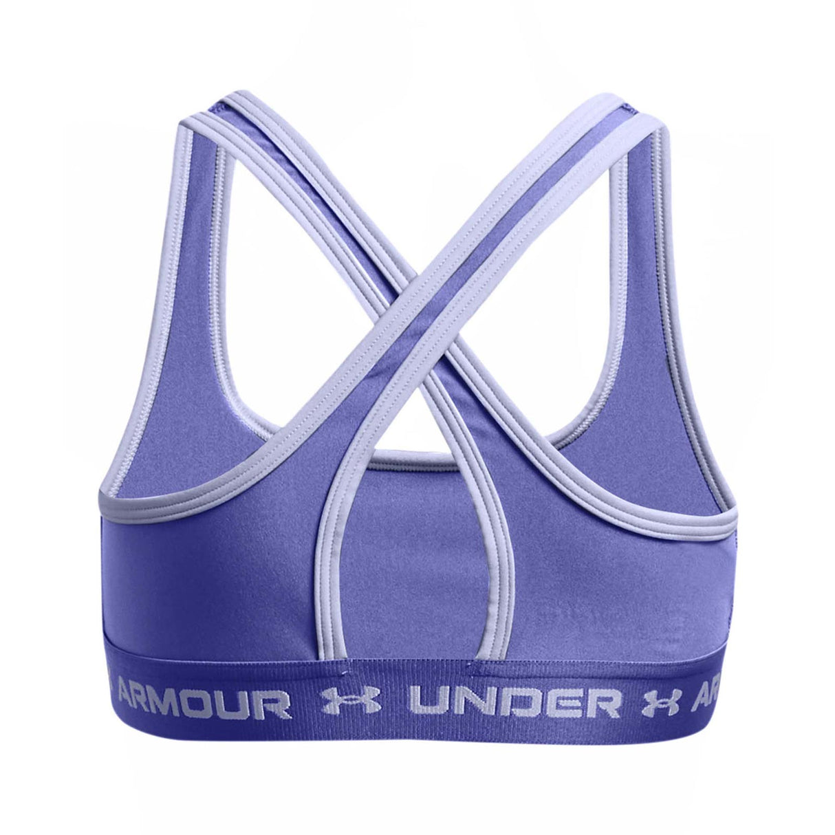 UA Girls Crossback Mid Solid Bra Purple