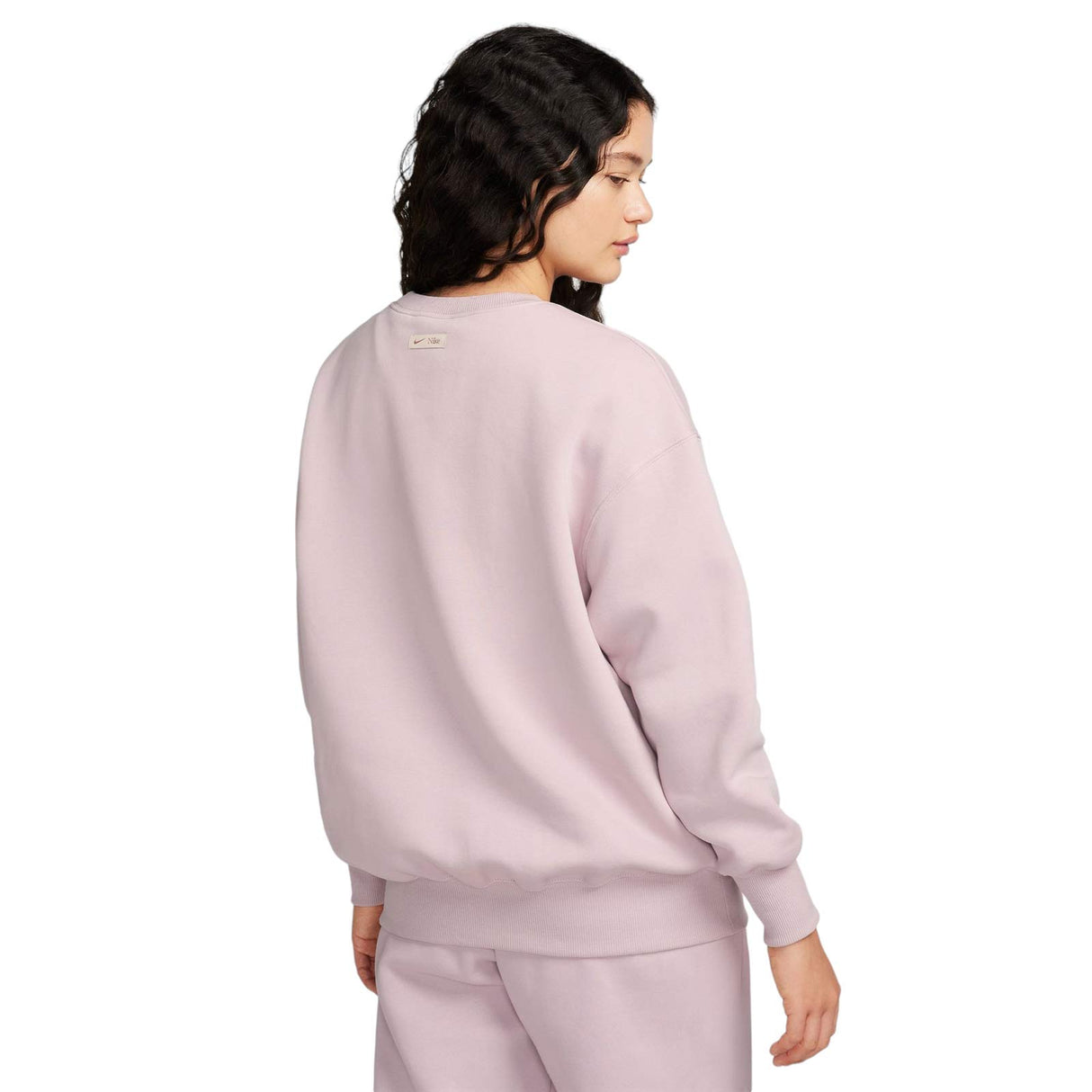 Nike W NSW PHNX FLC OS Logo Crew Pink