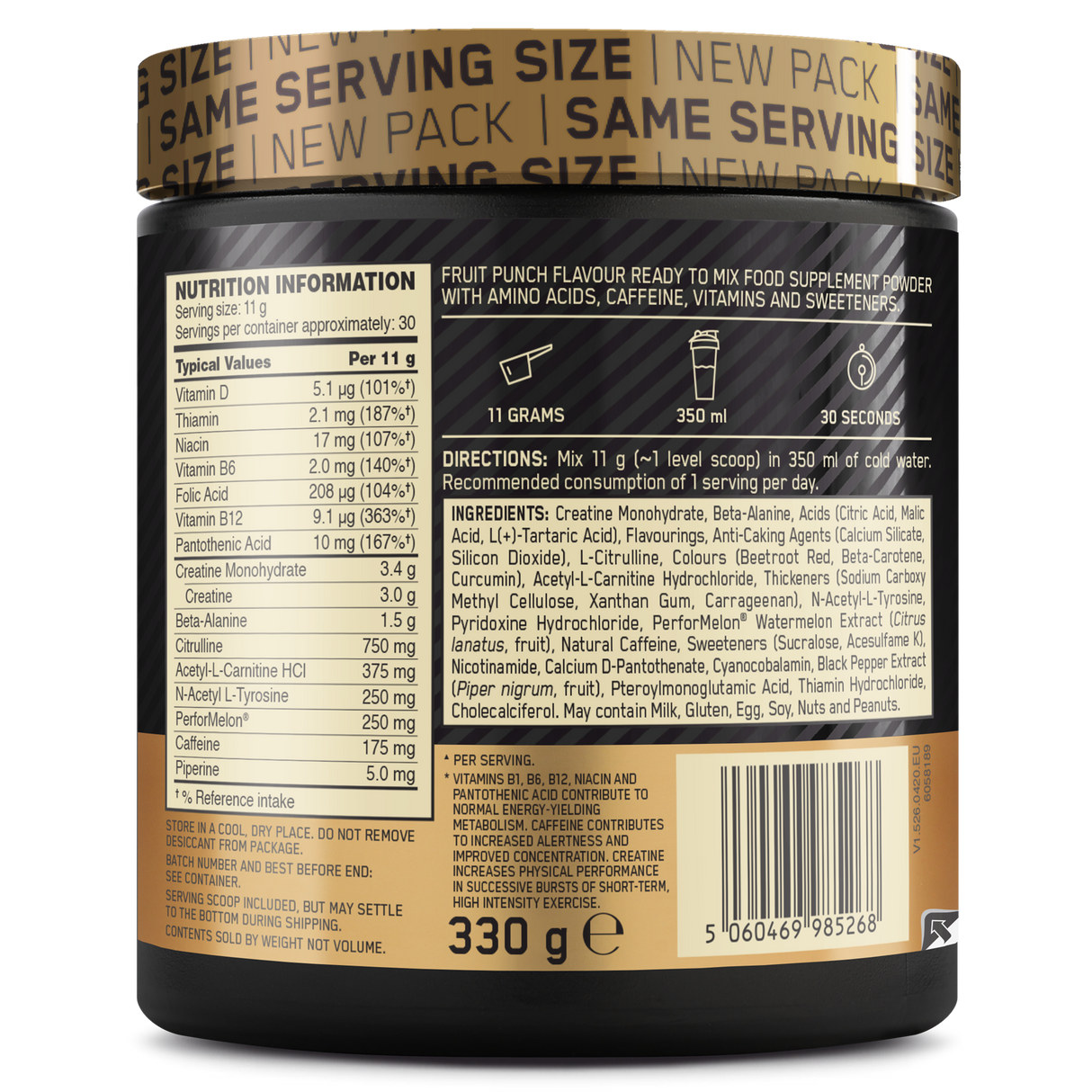 ON Gold Standard Pre-Workout 300g Tub