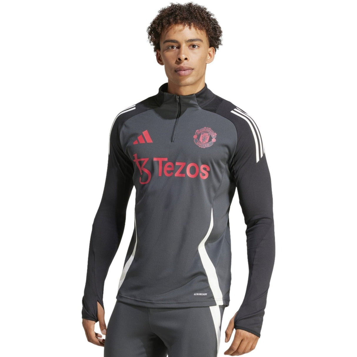 adidas Man Utd 24 EU Train Top Grey