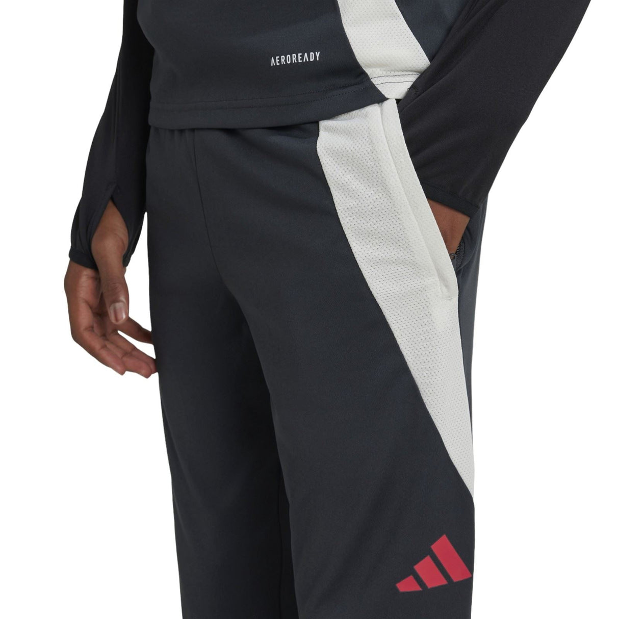adidas Man Utd 24 Kids EU Train Pant Gry