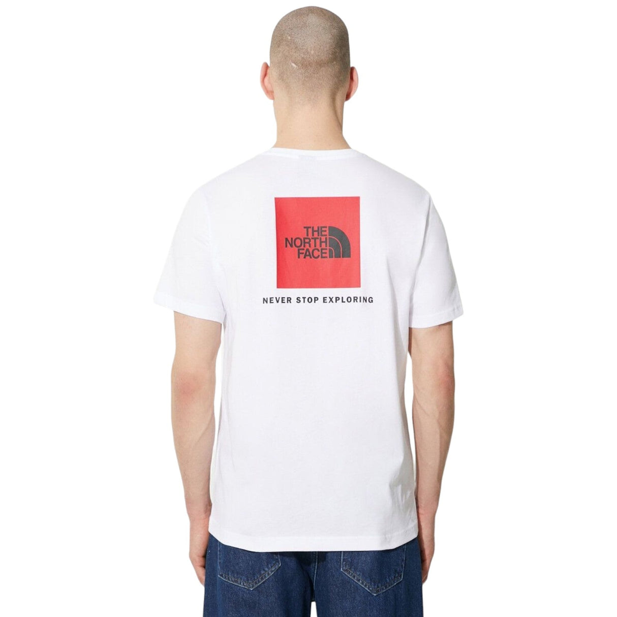 The Northface M S/S REDBOX TEE White