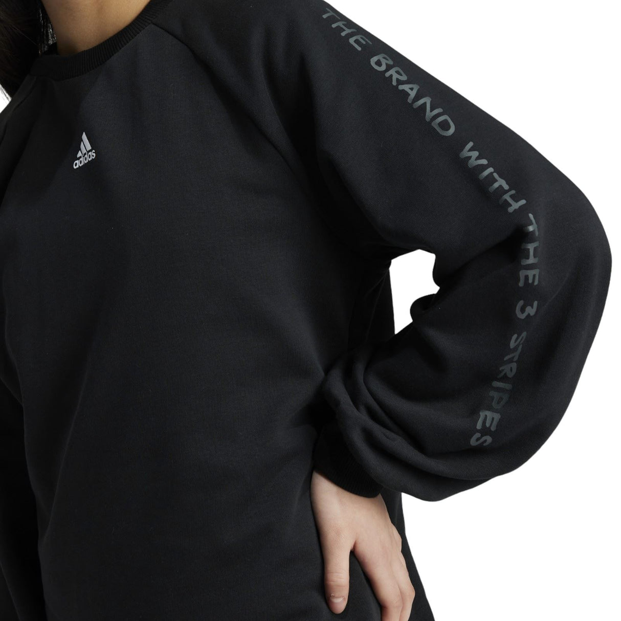 adidas Jam Girls Crew Sweat Black