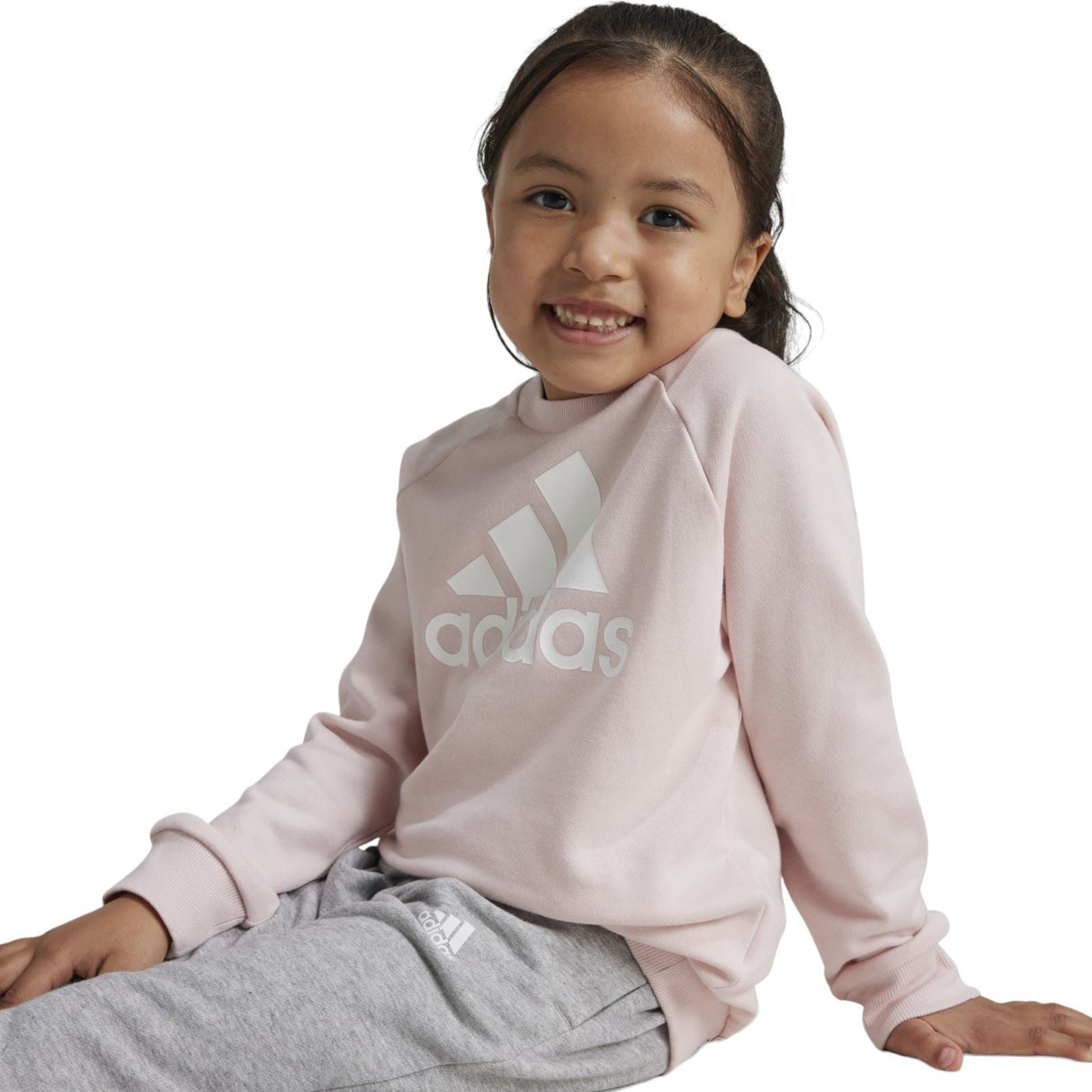 adidas LK BOS Girls Tracksuit Pink