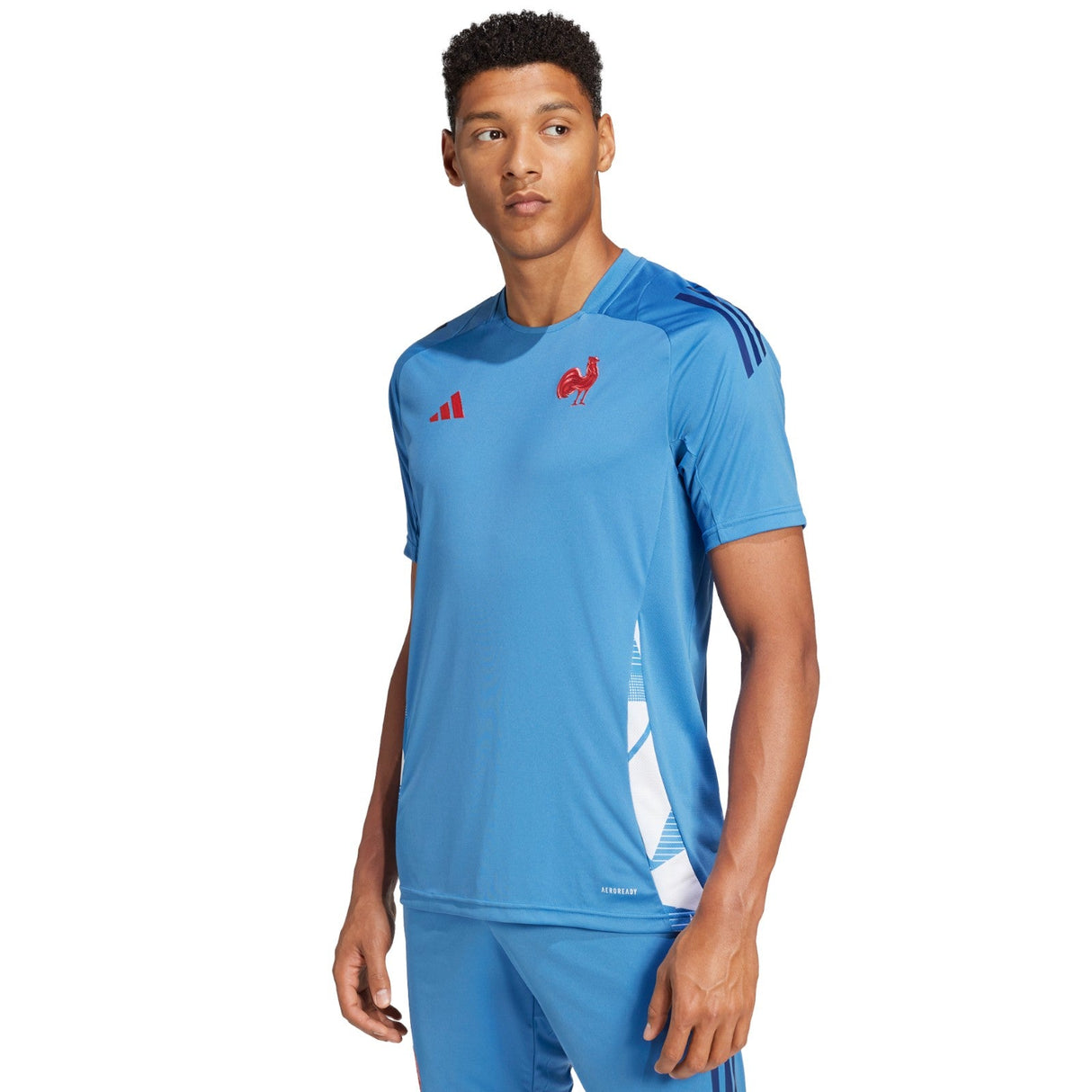 adidas France 24 Performance Tee Blue
