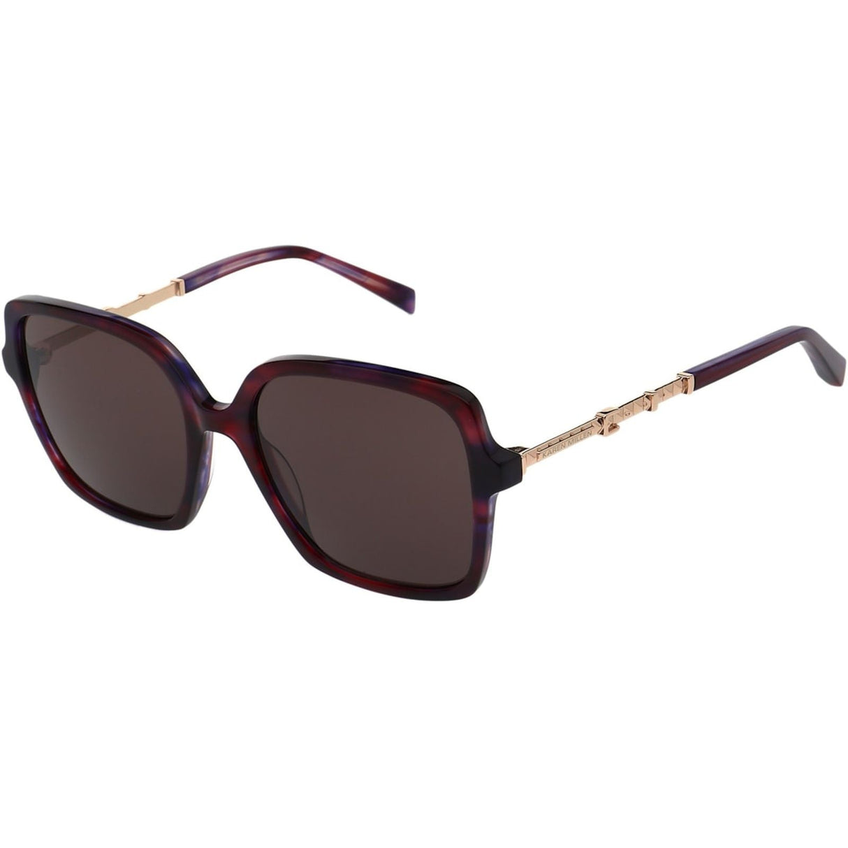 Karen Millen Unisex KM507171356 Sunglasses Shiny Purple