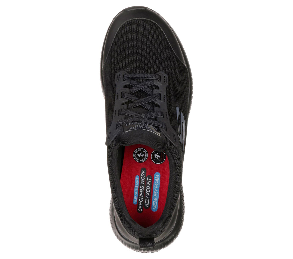 Skechers Slip On Work Shoe BLACK