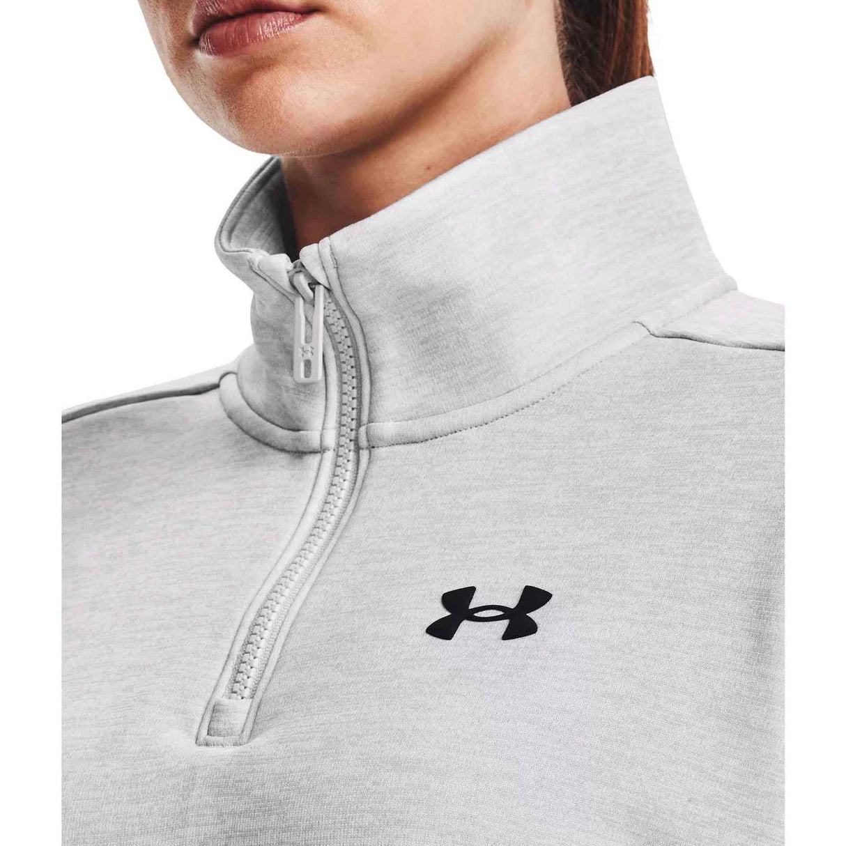 UA Wmns Armour Fleece QZ Grey