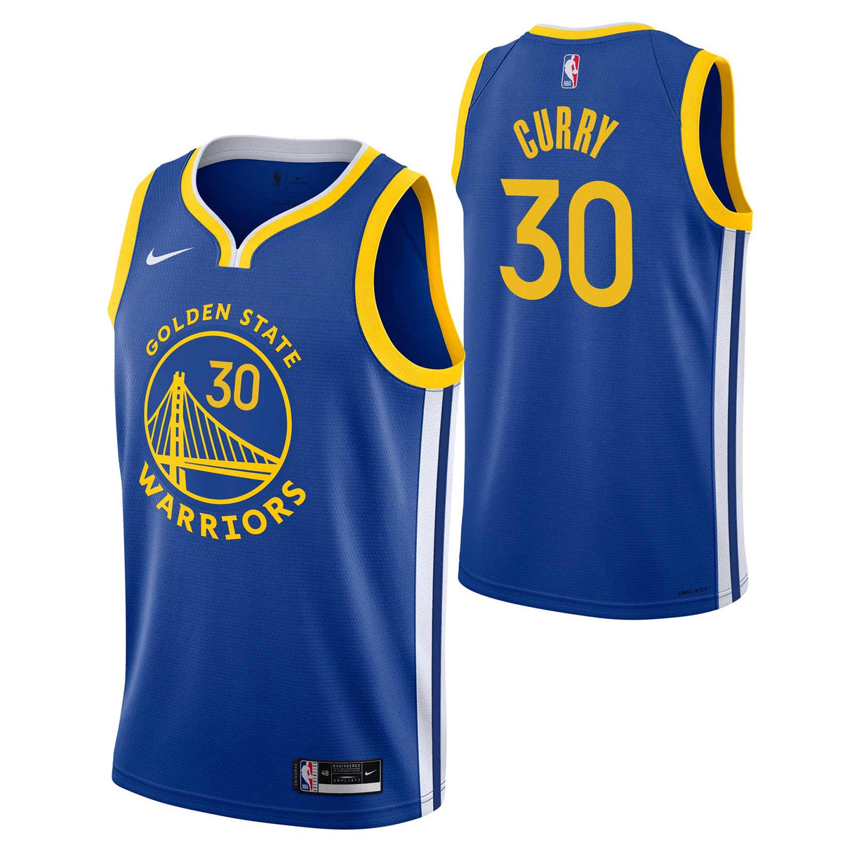 Nike Warriors Curry 30 Kids Jersey Blue