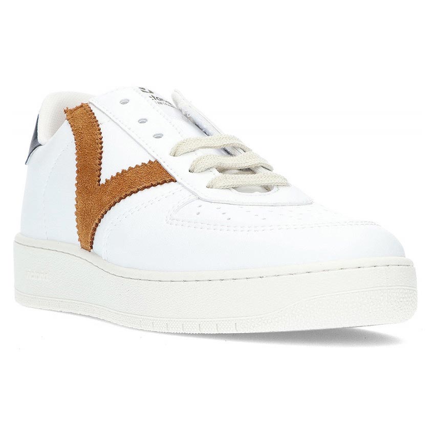 Victoria Faux Leather Sneaker Uni Wht/Or