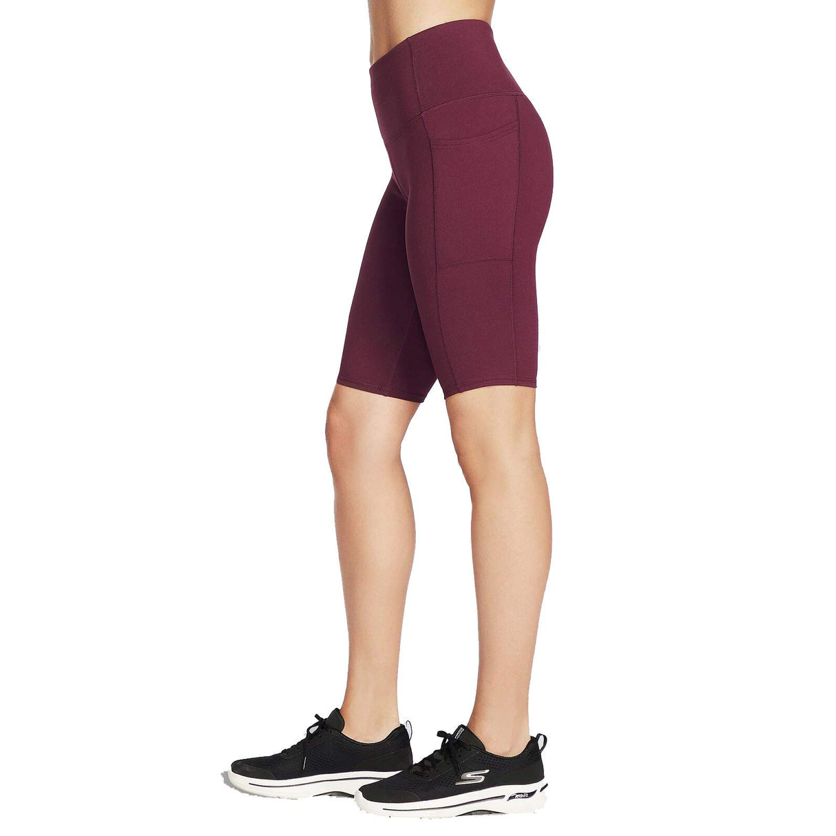 SKECHERS WMN GO WALK HW 10NCH SHORT PUR