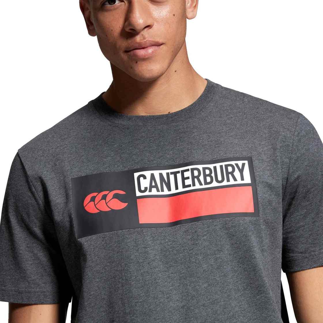 CCC Men's Cotton Logo Tee Grey