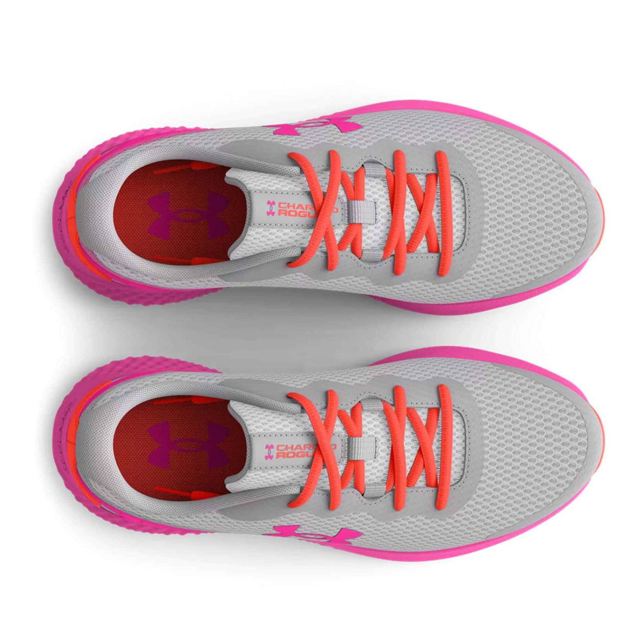 UA Charged Rogue 3 Kid Girls Grey/Pink