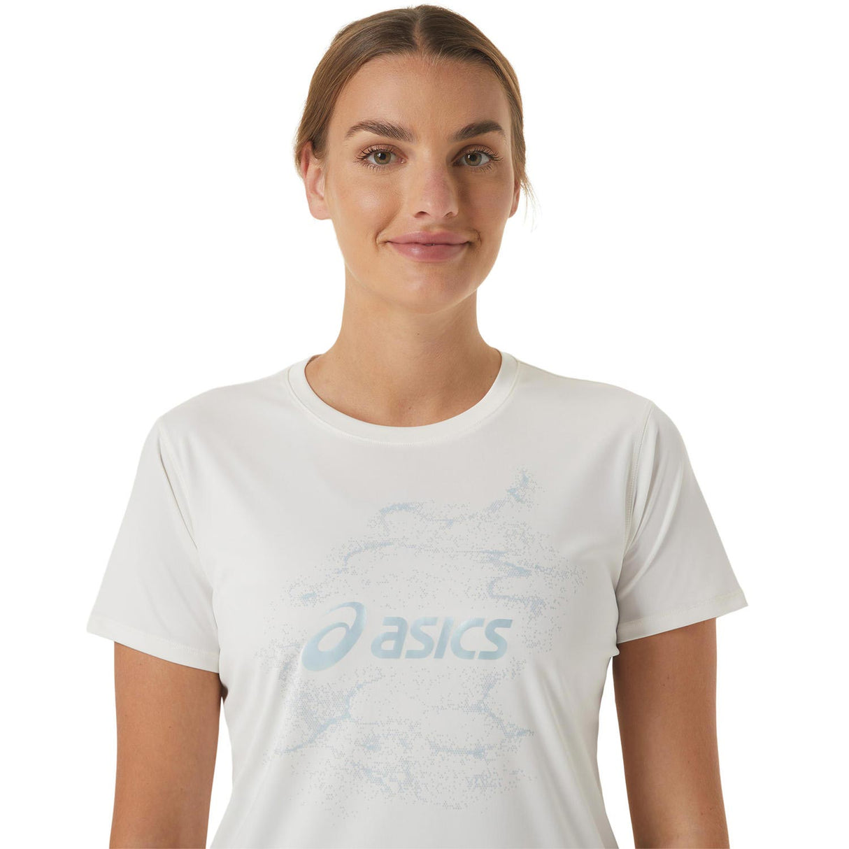 ASICS WMN NAGINO GRAPHIC RN SS TOP CREAM