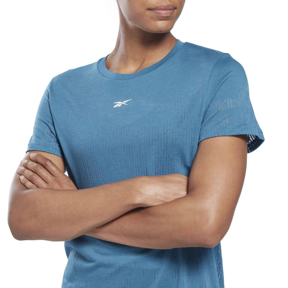 Reebok Womens Burnout Tee Blue