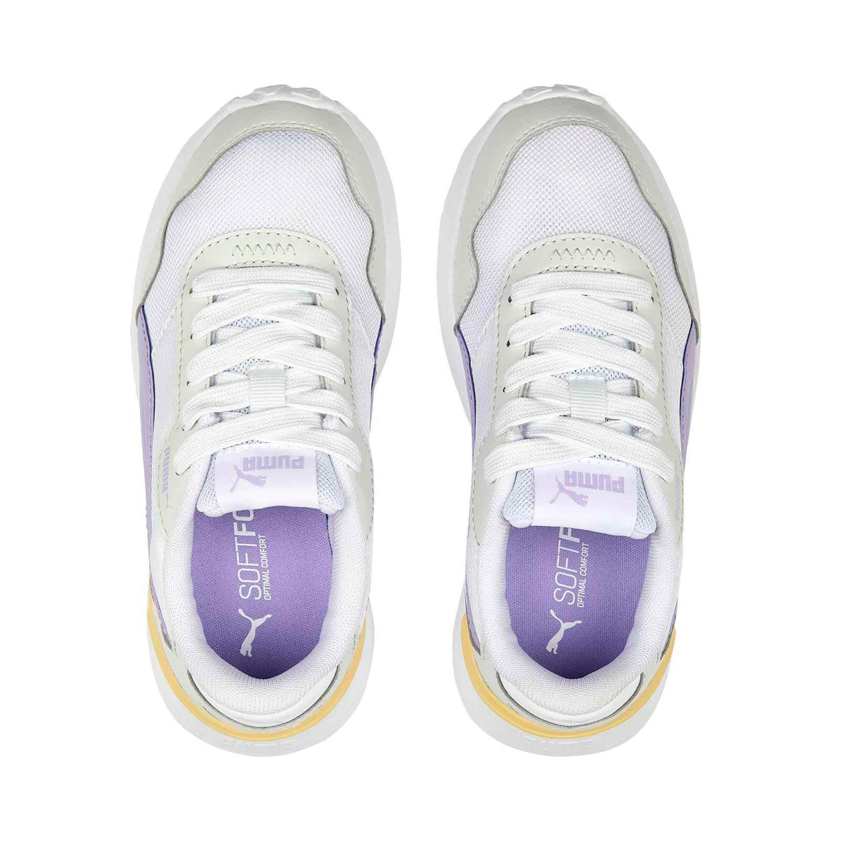 Puma R78 Voyage Jnr Girls White/Purple