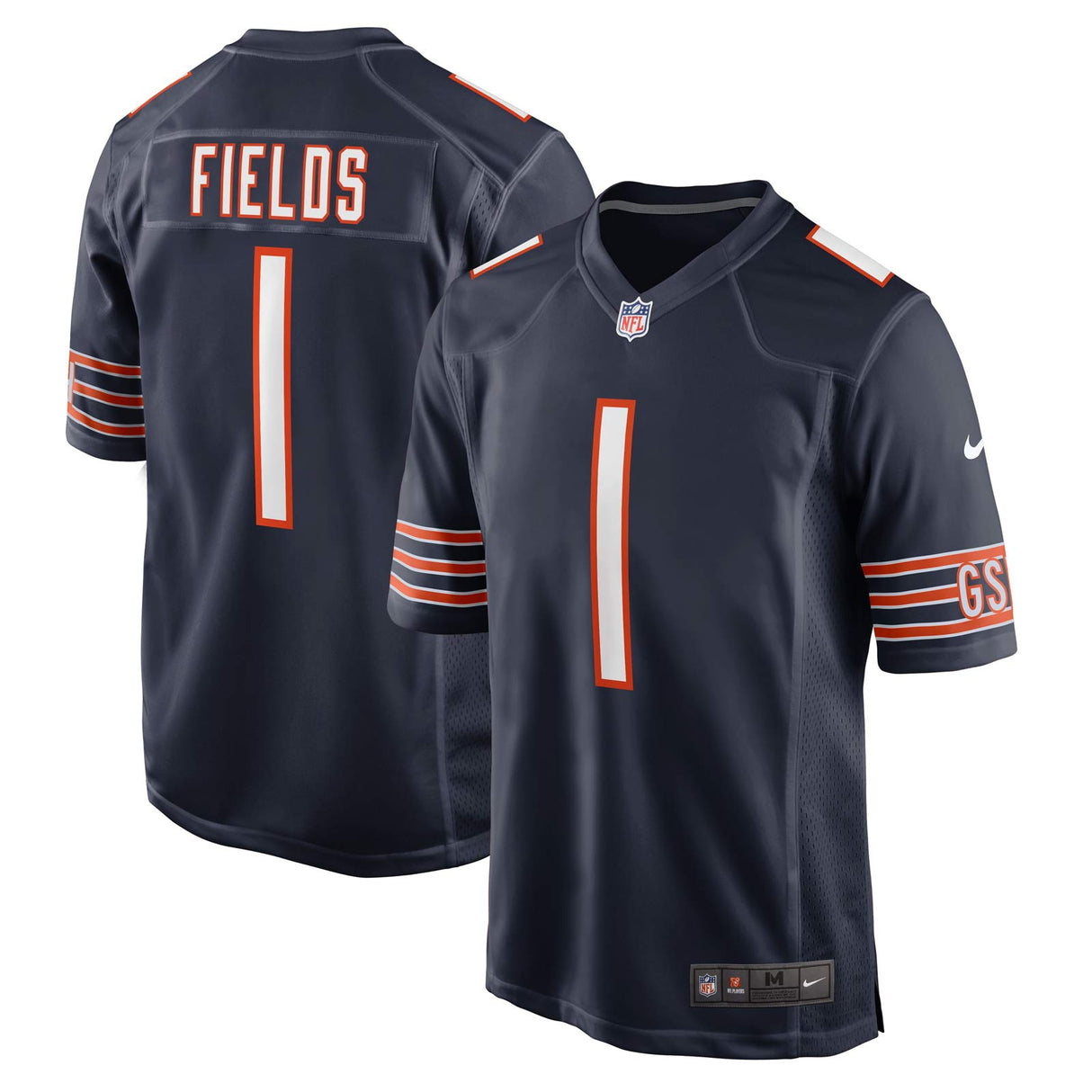 Nike Bears Fields 1 Home Game Jersey Nvy