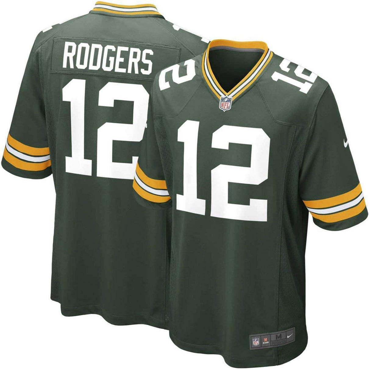 Nike Packers Rodgers 12 Home Jersey Grn